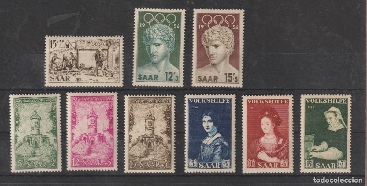 Sellos: Sarre 1956 - Yvert 352/360 mnh**