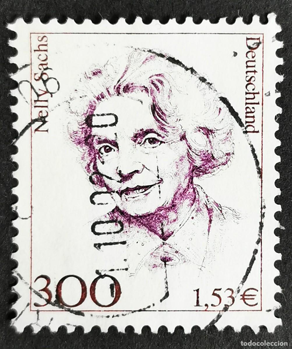 Sellos: Sello Alemania R. Federal 2001, Mujeres alemanas: Nelly Sachs (1891-1970), 300 Pf. Michel: DE 2159