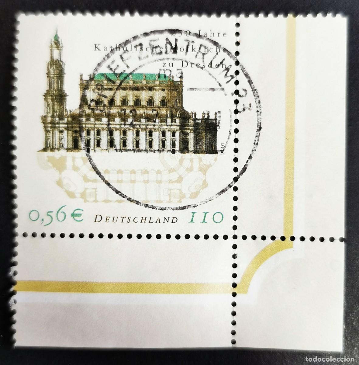 Sellos: Sello Alemania R. Federal 2001, 250 aniversario iglesia cat&oacute;lica de Dresde, 110 Pf. Michel: DE 2196