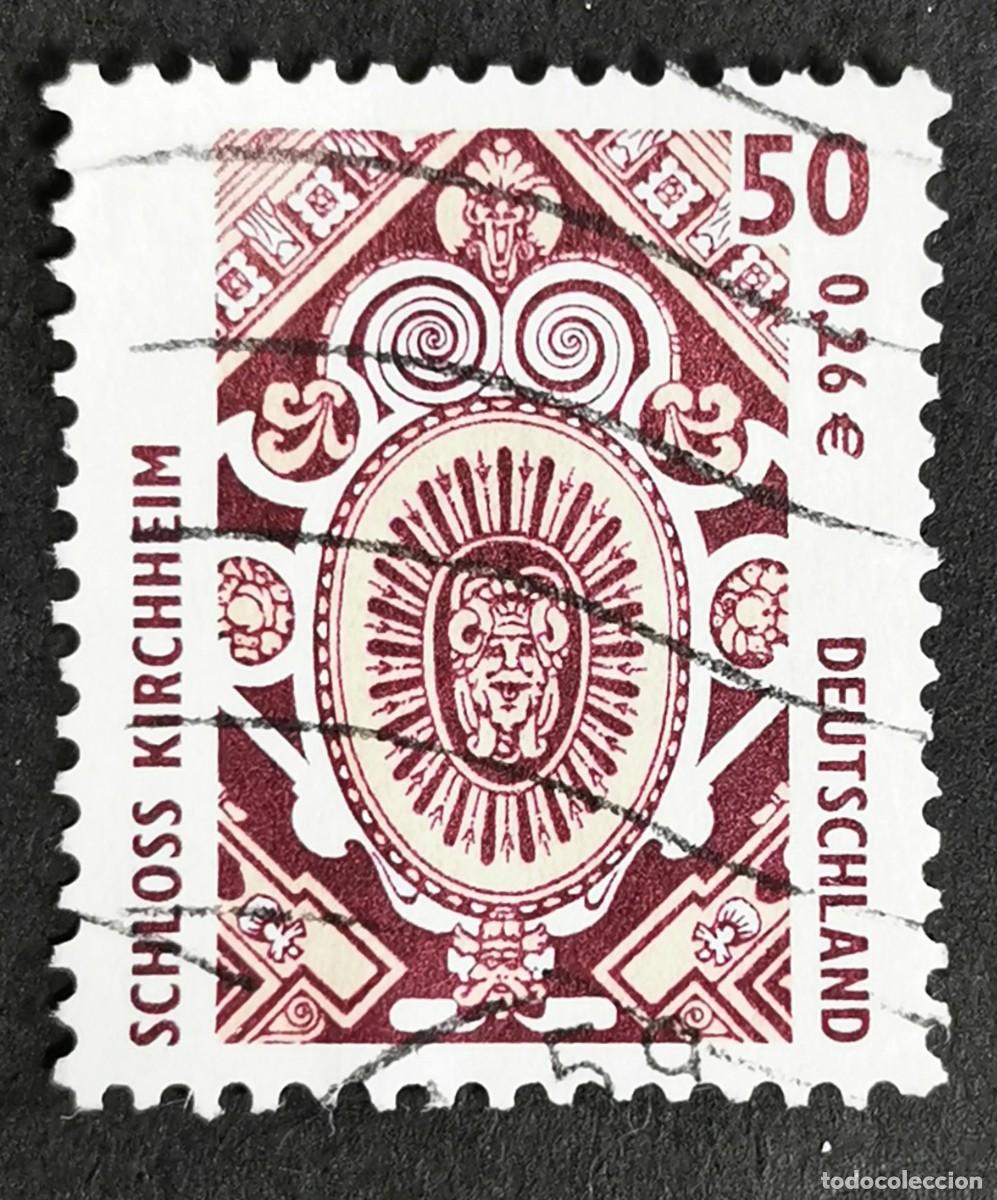 Sellos: Sello Alemania R. Federal 2001, Techo del Palacio Fugger, Kirchheim, 50 Pf. Michel: DE 2210