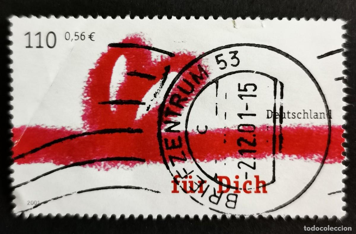 Sellos: Sello Alemania R. Federal 2001, Saludos - Para ti, 110 Pf. Michel: DE 2223