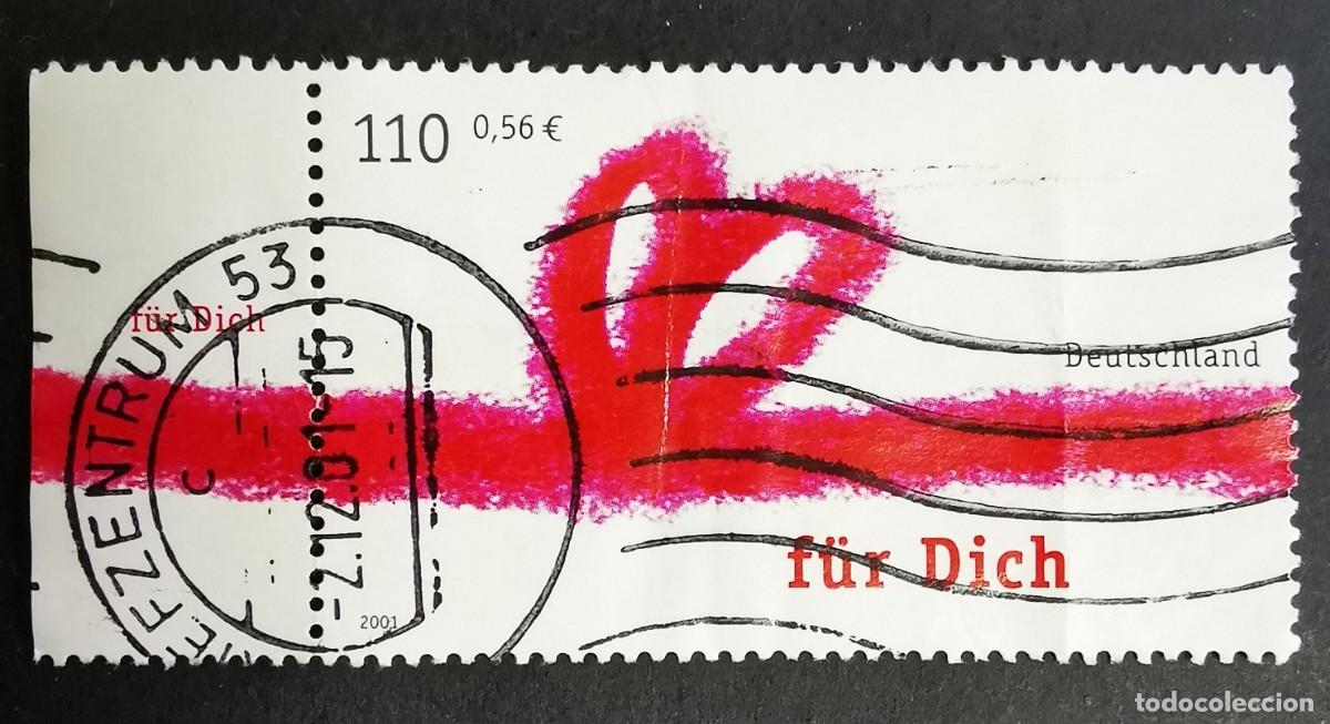 Sellos: Sello Alemania R. Federal 2001, Saludos - Para ti, 110 Pf. Michel: DE 2223