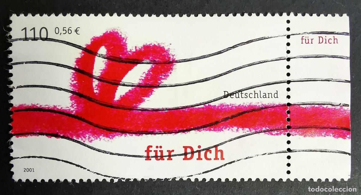 Sellos: Sello Alemania R. Federal 2001, Saludos - Para ti, 110 Pf. Michel: DE 2223