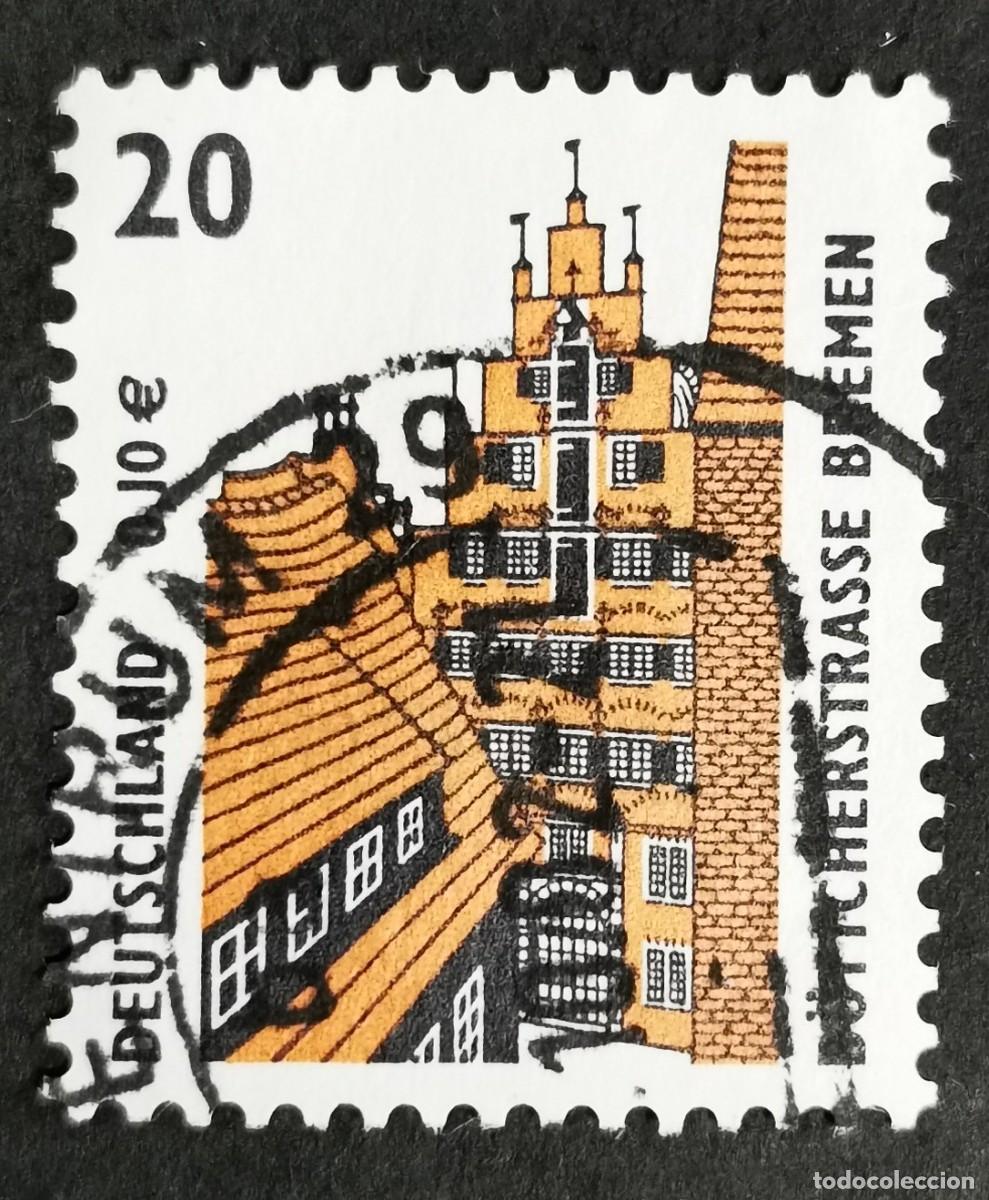 Sellos: Sello Alemania R. Federal 2001,Calle B&ouml;ttcher, Bremen, 20 Pf. Michel: DE 2224