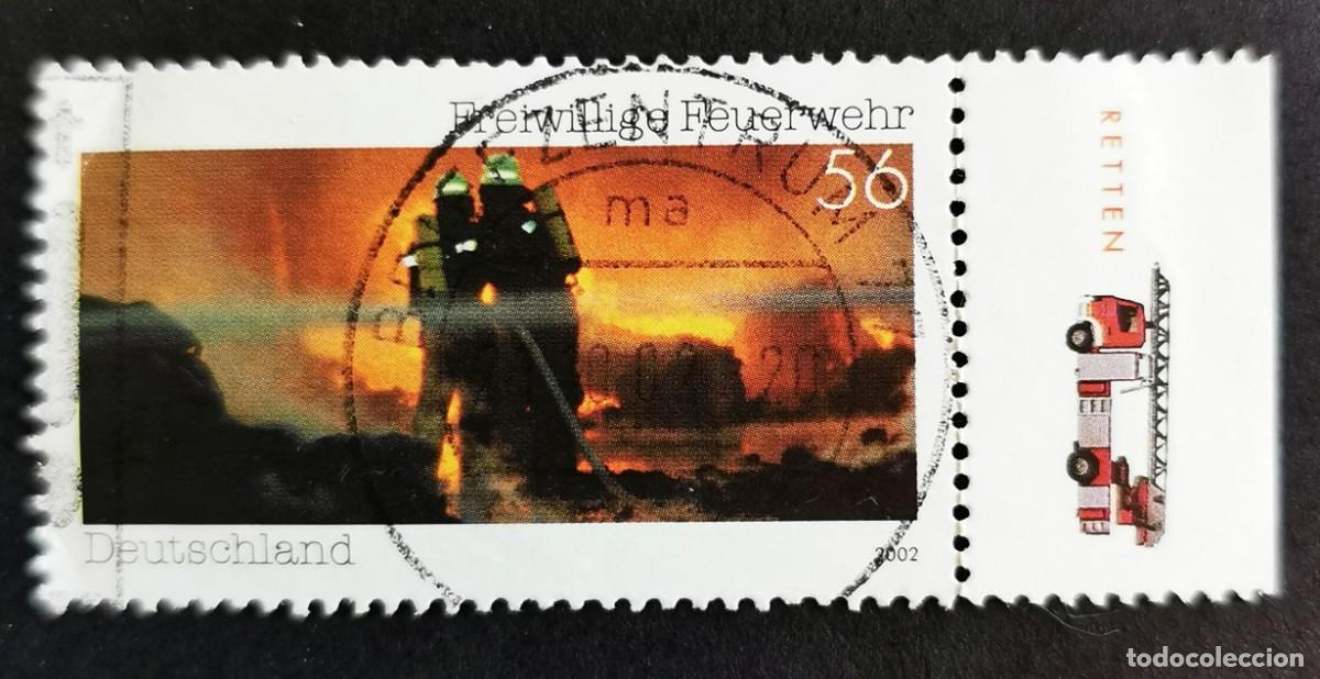 Sellos: Sello Alemania R. Federal 2002, Departamento de Bomberos Voluntarios, 56 ct Michel: DE 2275