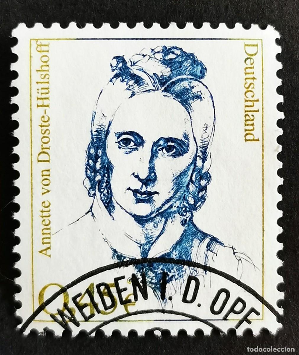 Sellos: Sello Alemania R. Federal 2002, Mujeres alemanas: Annette Droste-H&uuml;lshoff, 0,45 &euro; Michel: DE 2295