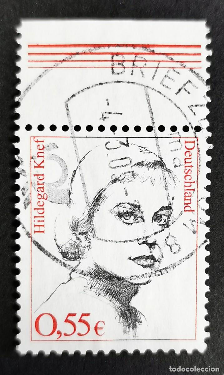 Sellos: Sello Alemania R. Federal 2002, Mujeres alemanas: Hildegard Knef (1925-2002), 0,55 &euro; Michel: DE 2296
