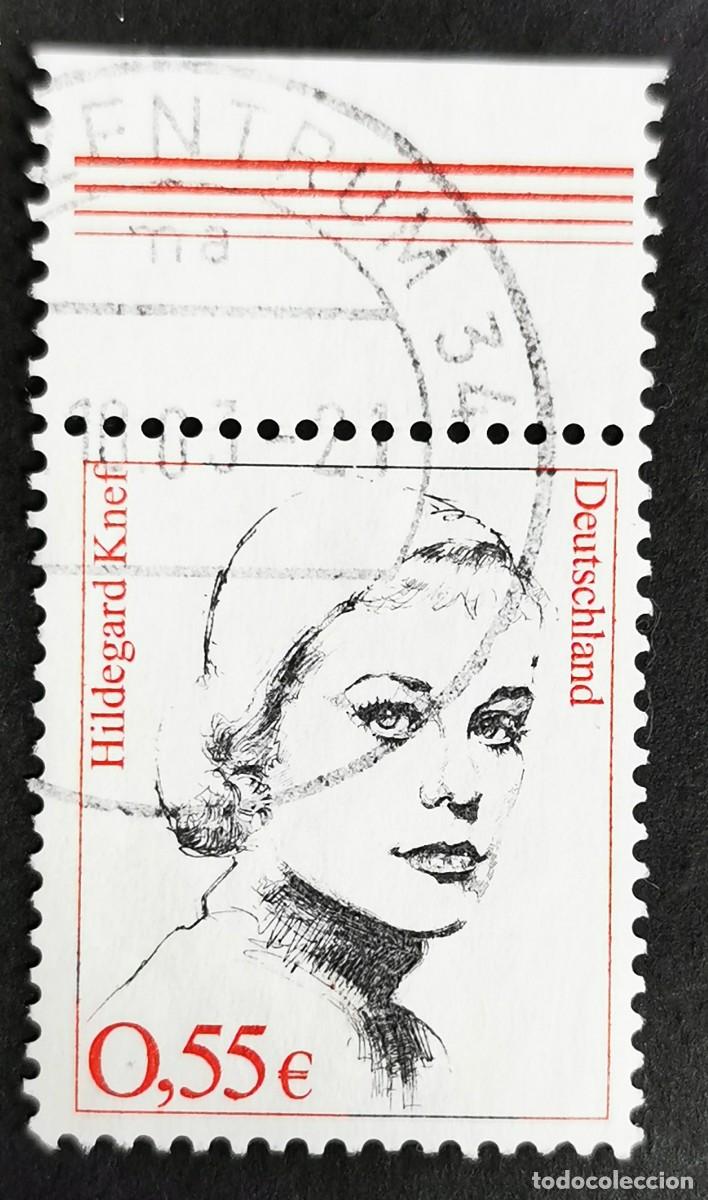 Sellos: Sello Alemania R. Federal 2002, Mujeres alemanas: Hildegard Knef (1925-2002), 0,55 &euro; Michel: DE 2296