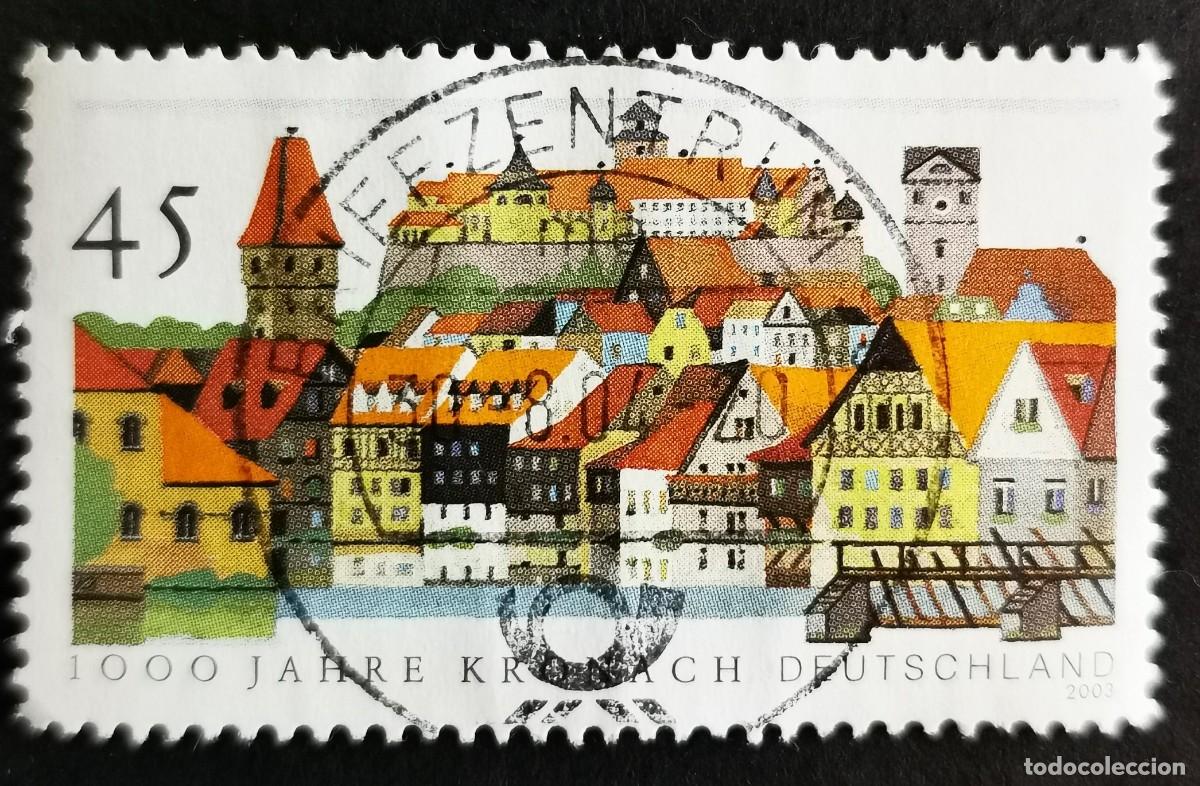 Sellos: Sello Alemania R. Federal 2003, Kronach, 1000 a&ntilde;os, 45 ct Michel: DE 2309