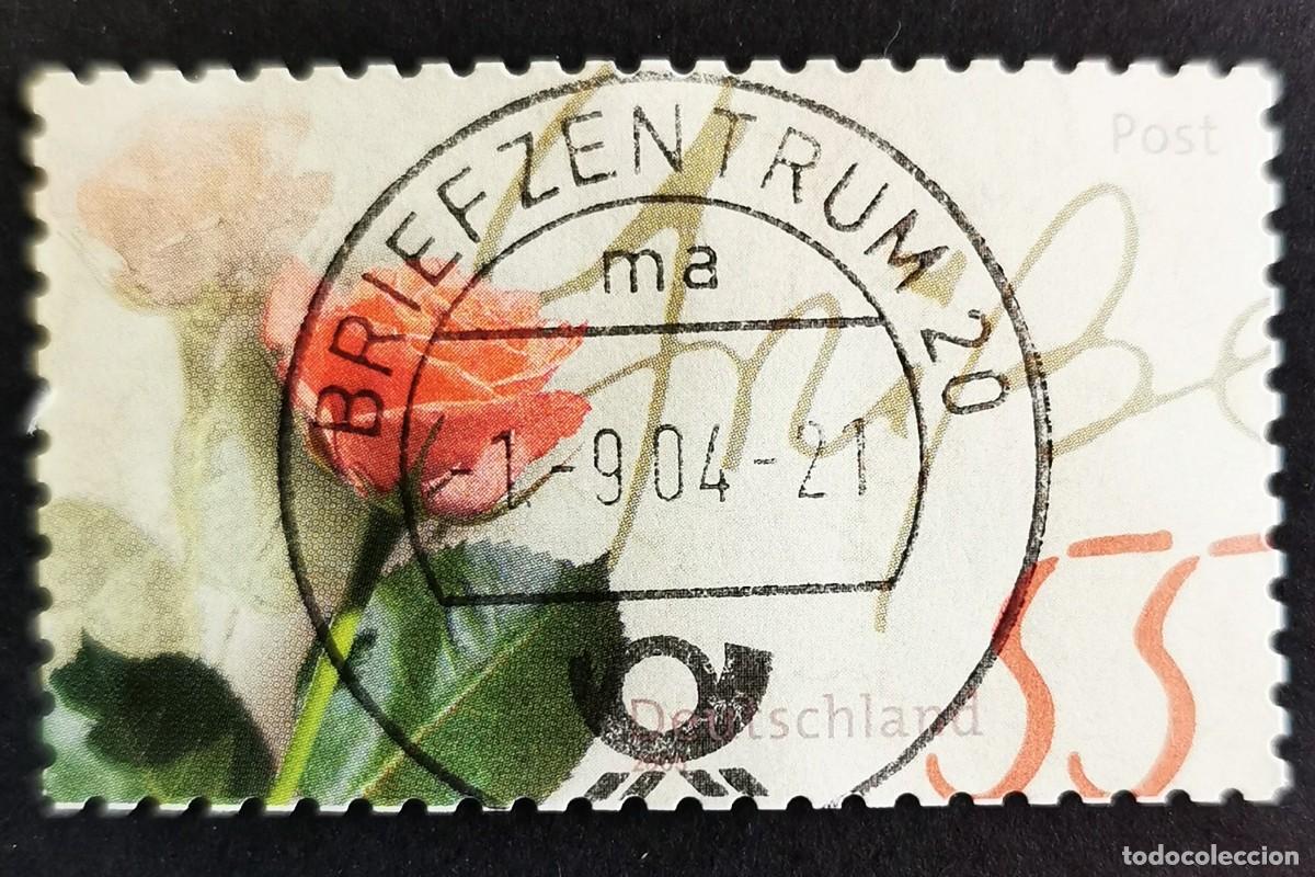Sellos: Sello Alemania R. Federal 2003, Saludo con rosas, 55 ct Michel: DE 2317