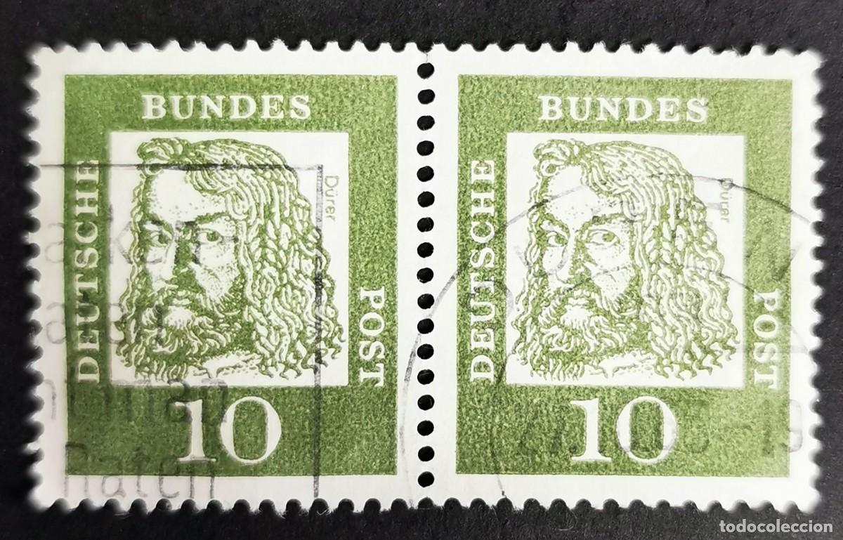 Sellos: Sello Alemania R. Federal 1961, Alemanes distinguidos: Albrecht D&uuml;rer , 10 Pf. Michel: DE 350x