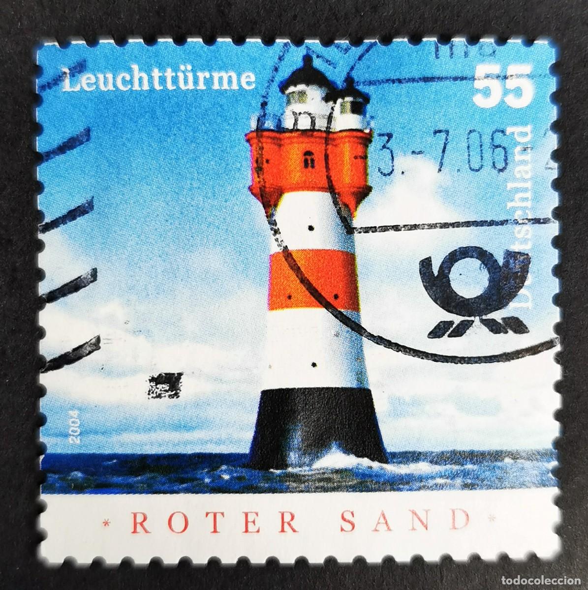 Sellos: Sello Alemania R.Federal 2004, Faros 2004: Arena roja, 55 ct Michel: DE 2410