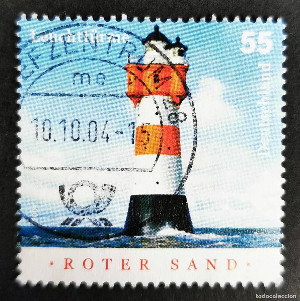 Sellos: Sello Alemania R.Federal 2004, Faros 2004: Arena roja, 55 ct Michel: DE 2410