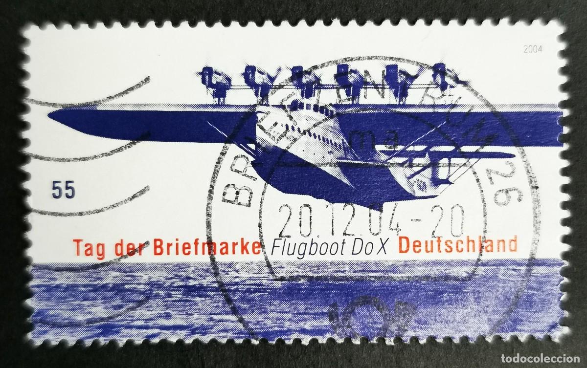 Sellos: Sello Alemania R.Federal 2004, Hidroavi&oacute;n DO X (1930), 55 ct Michel: DE 2428