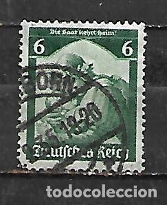 Sellos: 1935: Reanexi&oacute;n del Sarre 6pf (usado)