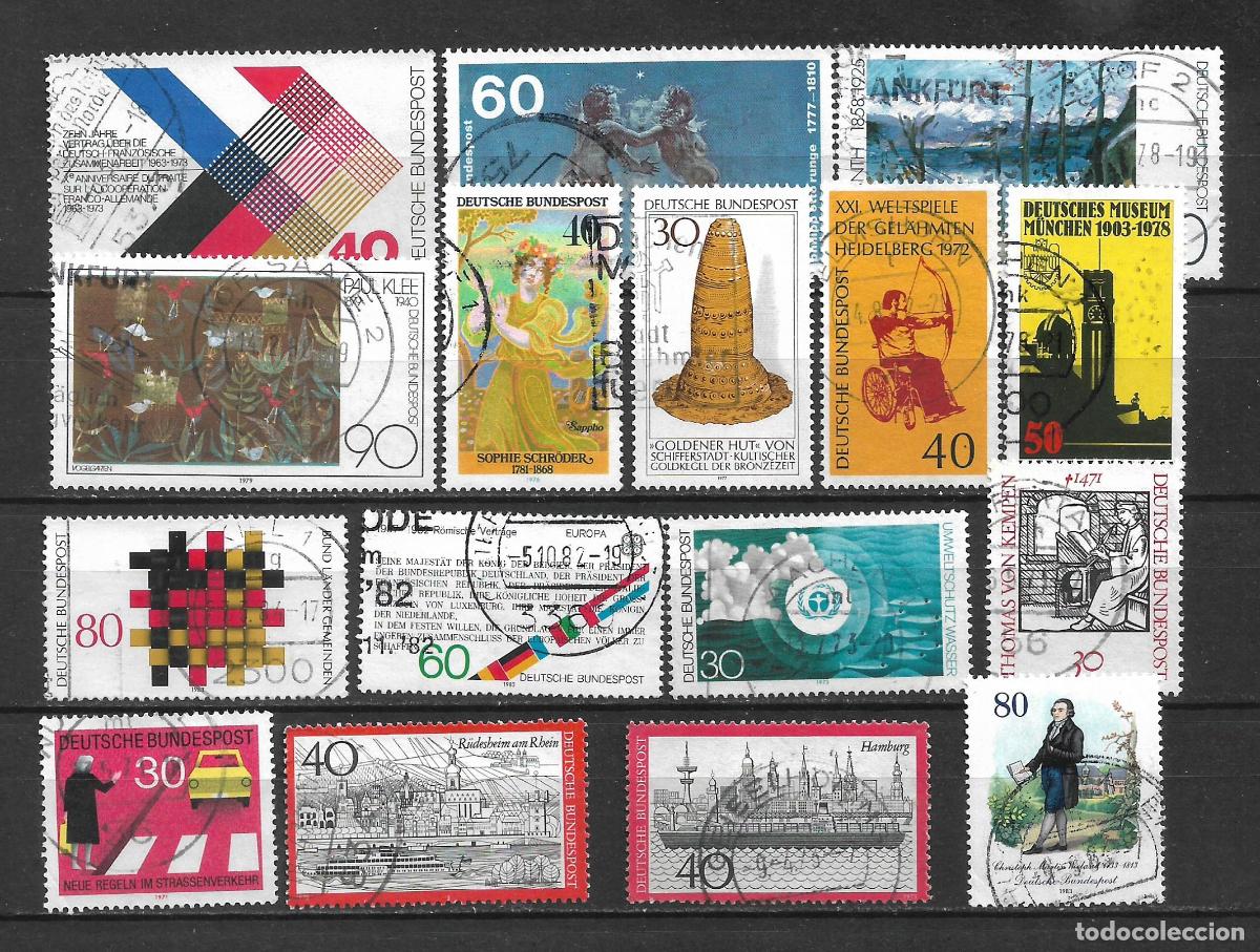 Sellos: alemania lote 16 sellos usados - 8/32