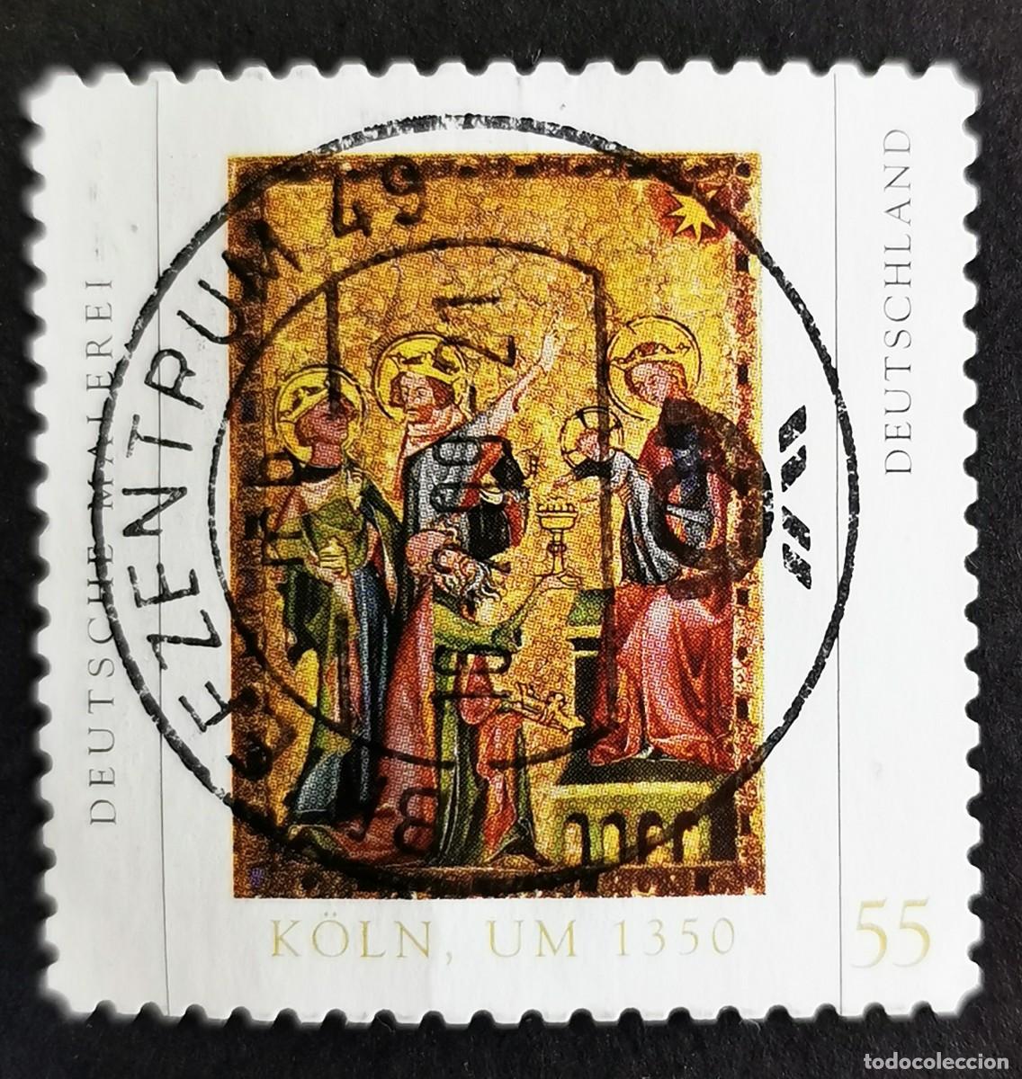 Sellos: Sello Alemania R.Federal 2005, Adoraci&oacute;n Magos; pintura tabla Colonia, 55 ct Michel: DE 2437