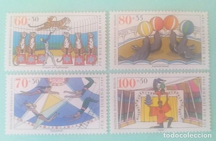Sellos: Sellos Alemania B. 1989 799/02 Circo 4v. Nuevos