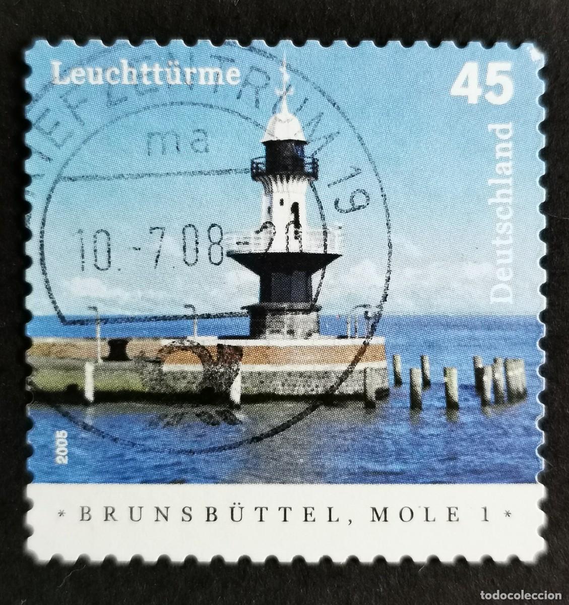Sellos: Sello Alemania R.Federal 2005, Faros 2005: Brunsb&uuml;ttel, Mole 1, 45 ct Michel: DE 2473