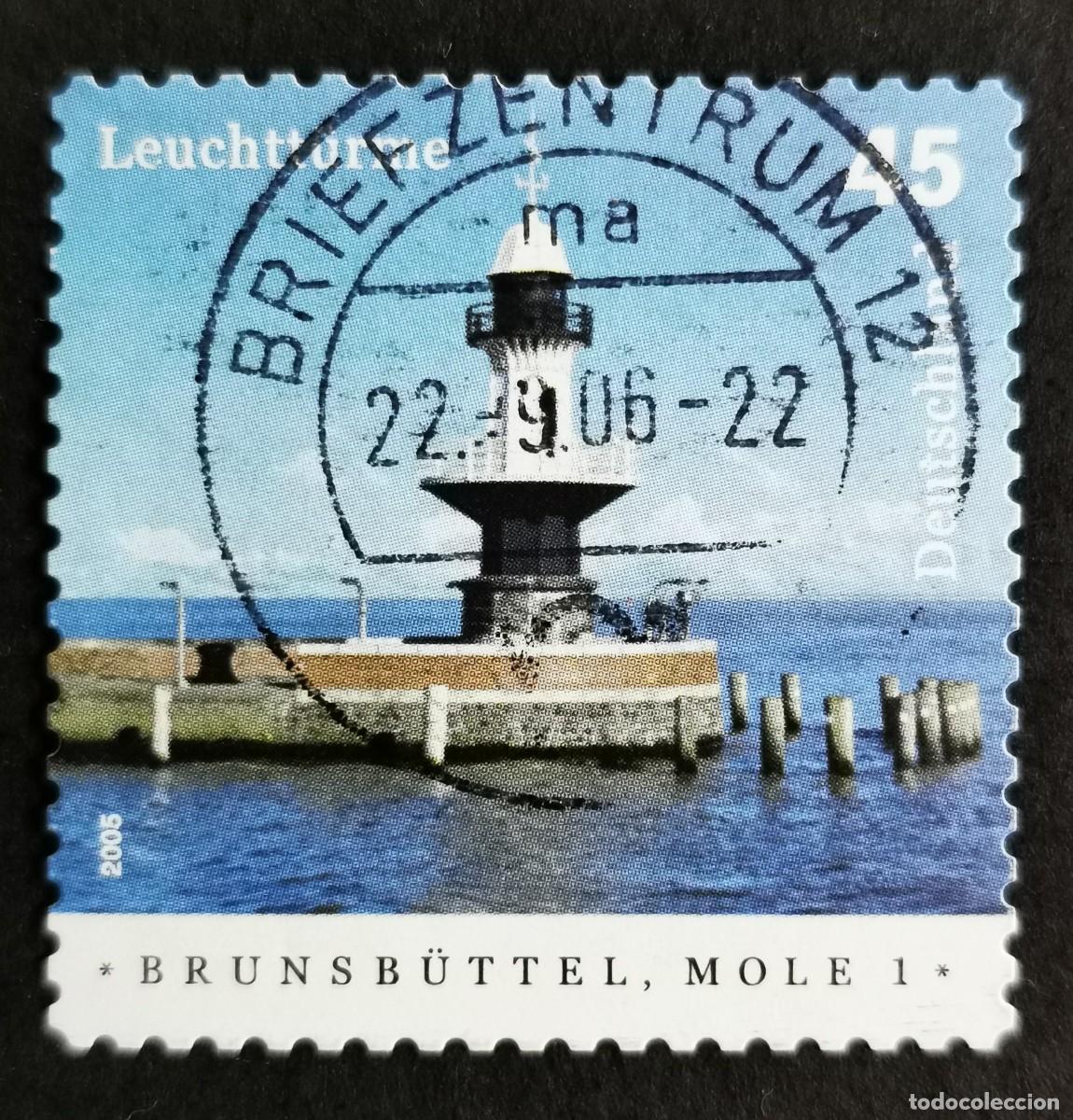 Sellos: Sello Alemania R.Federal 2005, Faros 2005: Brunsb&uuml;ttel, Mole 1, 45 ct Michel: DE 2473