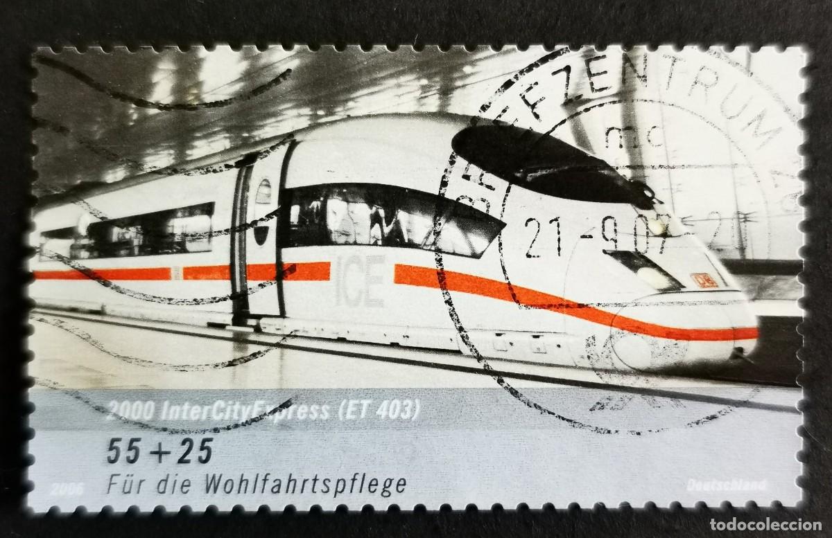 Sellos: Sello Alemania R.Federal 2006, Intercityexpress, 55+25 ct Michel: DE 2561