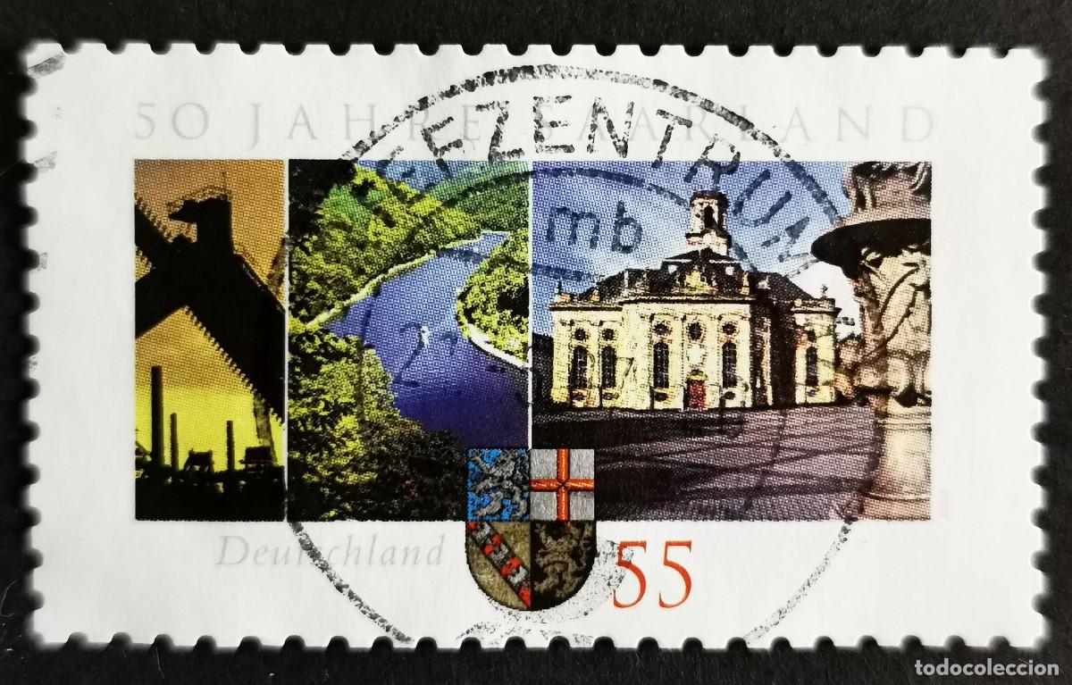 Sellos: Sello Alemania R.Federal 2007, 50&ordm; aniversario Rep&uacute;blica Federal Sarre, 55 ct Michel: DE 2581
