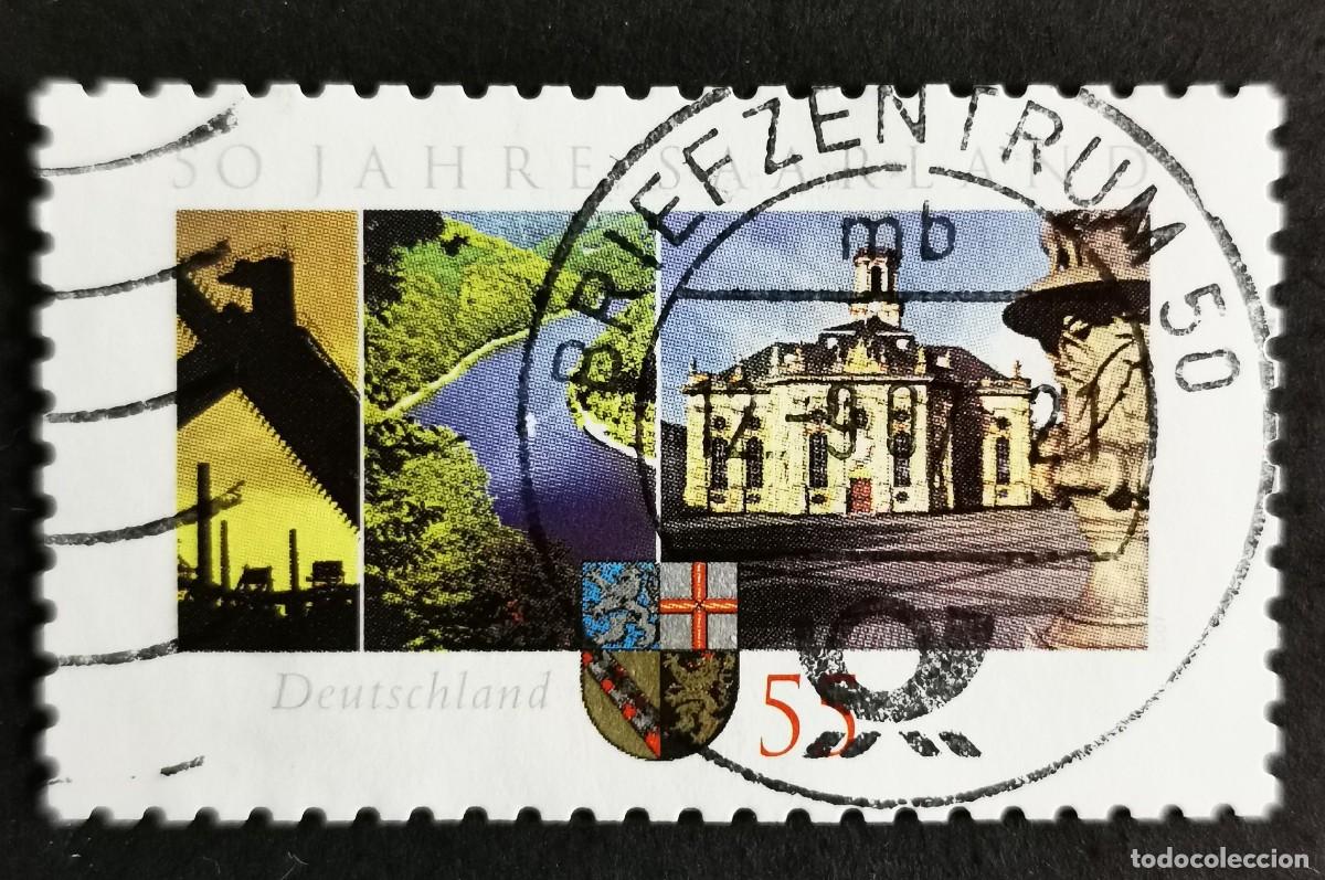 Sellos: Sello Alemania R.Federal 2007, 50&ordm; aniversario Rep&uacute;blica Federal Sarre, 55 ct Michel: DE 2581