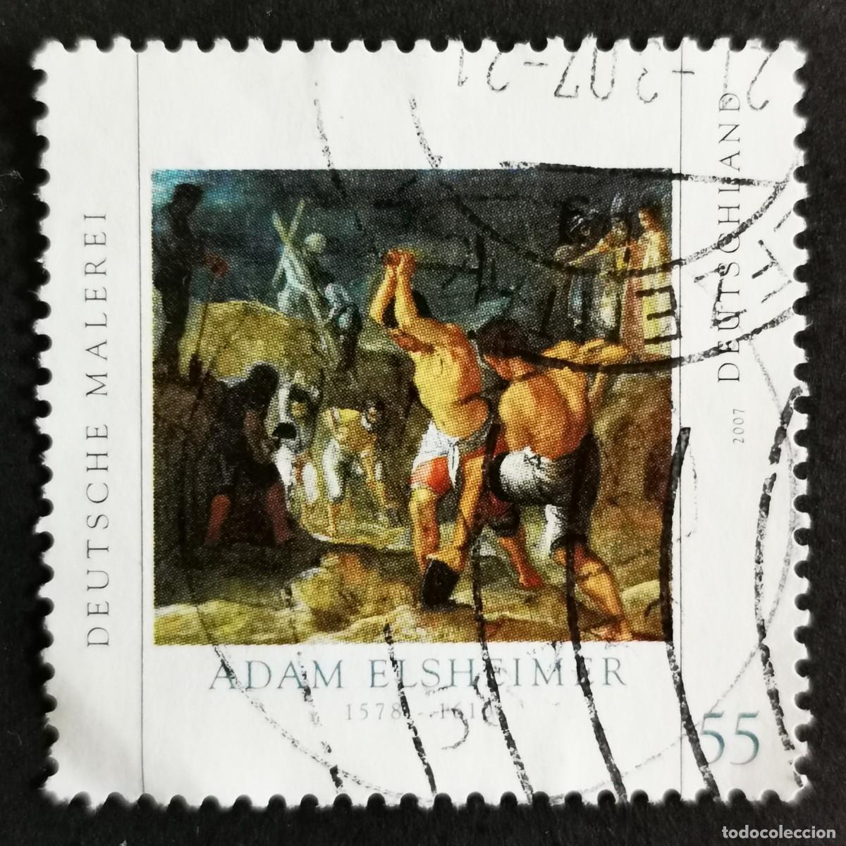 Sellos: Sello Alemania R.Federal 2007, Retablo Exaltaci&oacute;n Vera Cruz, A. Elsheimer, 55 ct Michel: DE 2591