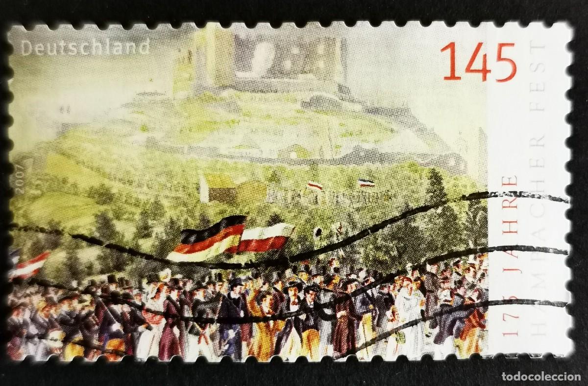Sellos: Sello Alemania R.Federal 2007, Fiesta mayo castillo Hambach (1832), 145 ct Michel: DE 2603