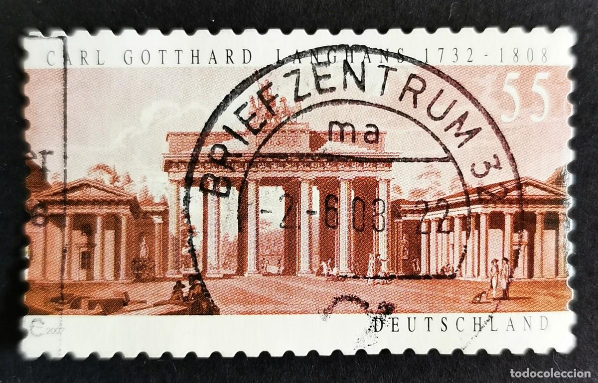 Sellos: Sello Alemania R.Federal 2007, Puerta de Brandeburgo, Berl&iacute;n, 55 ct Michel: DE 2634