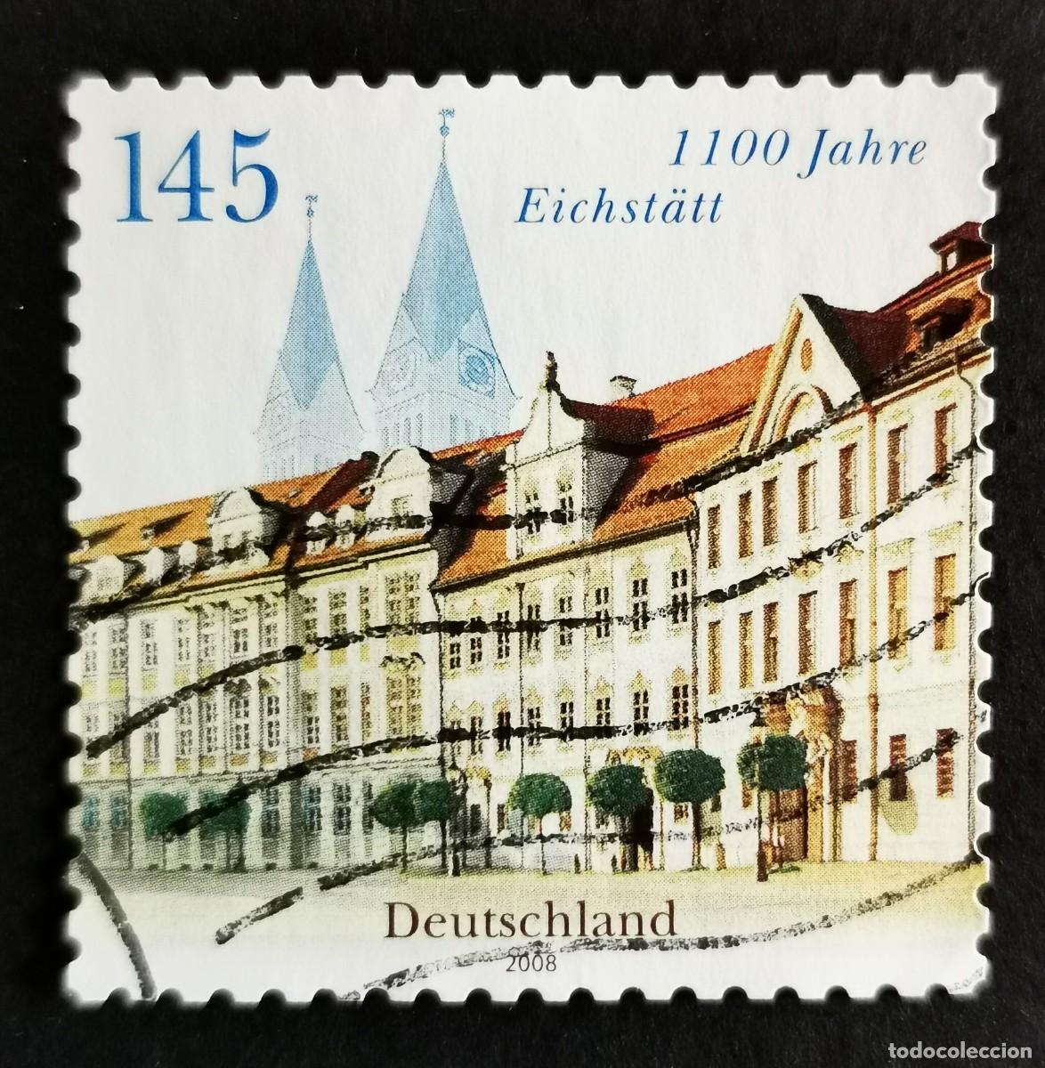 Sellos: Sello Alemania R.Federal 2008, IPlaza de la Residencia y Catedral, Eichst&auml;tt, 145 ct Michel: DE 2638