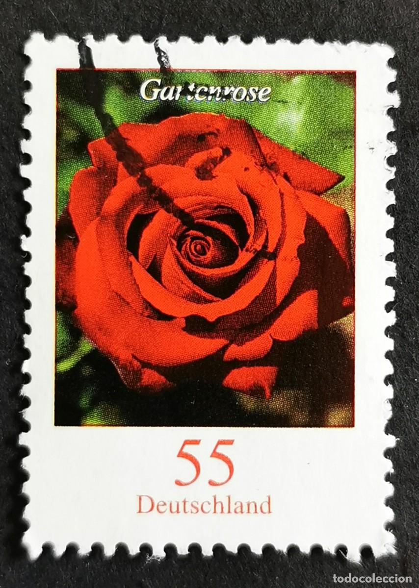 Sellos: Sello Alemania R.Federal 2008, Flores definitivas: Rosa, 55 ct Michel: DE 2669