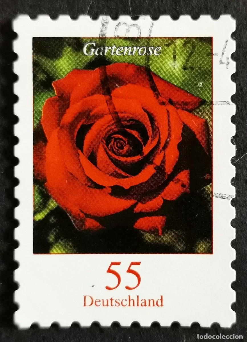 Sellos: Sello Alemania R.Federal 2008, Flores definitivas: Rosa, 55 ct Michel: DE 2675
