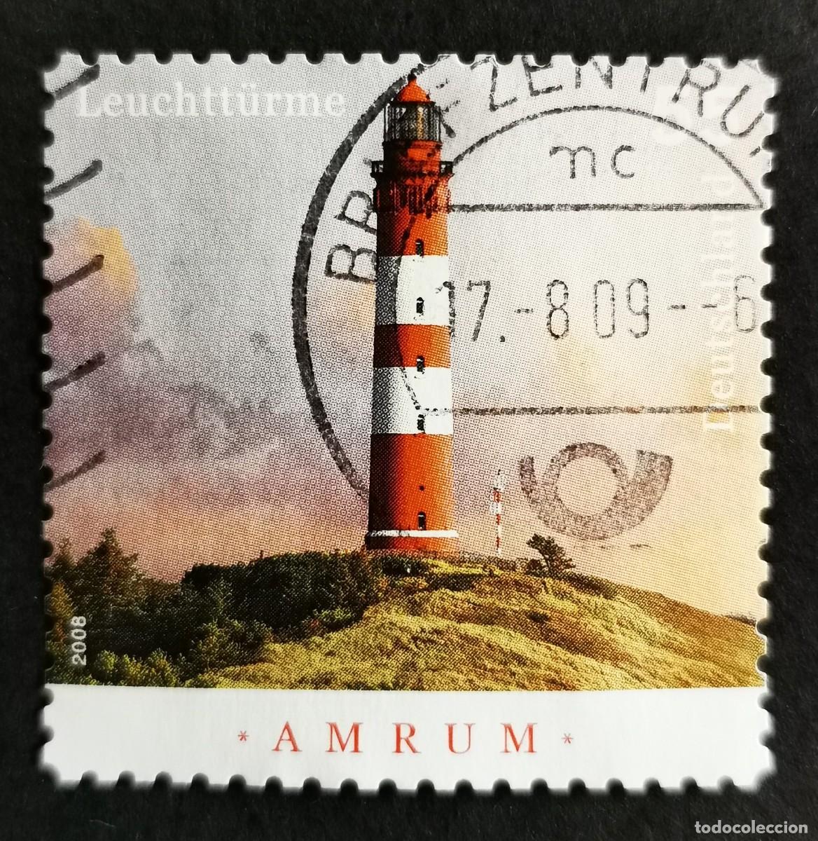 Sellos: Sello Alemania R.Federal 2008, Faros 2008: Amrum, 55 ct Michel: DE 2678