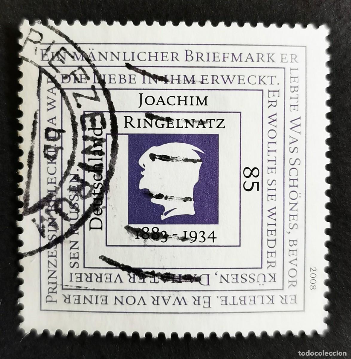 Sellos: Sello Alemania R.Federal 2008, 125&ordm; aniversario nacimiento Joachim Ringeln, 85 ct Michel: DE 2685