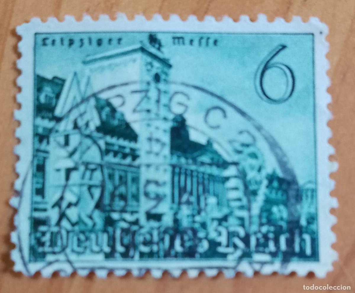 Sellos: V/F 6 - DEUTFCHE REICHSPOFT - EDIFICIO, ARQUITECTURA.