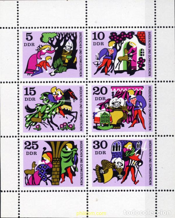 Sellos: 144628 MNH ALEMANIA DEMOCRATICA 1970 CUENTO DE LOS HERMANOS GRIMM