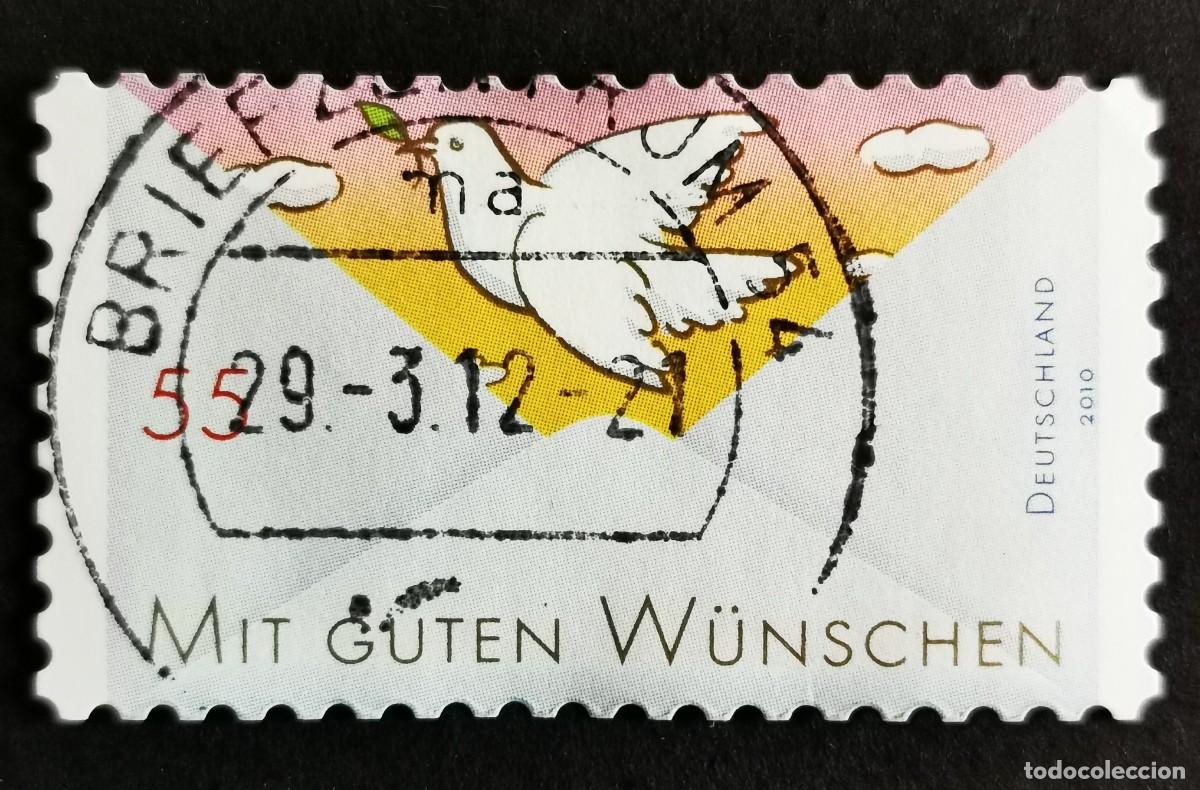 Sellos: Sello Alemania R.Federal 2010, Saludos: Paloma de la Paz, 55 ct Michel: DE 2790