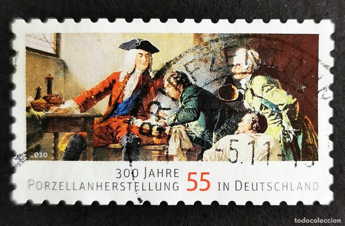 Sellos: Sello Alemania R.Federal 2010, 300 a&ntilde;os de producci&oacute;n de porcelana en Europa, 55 ct Michel: DE 2805