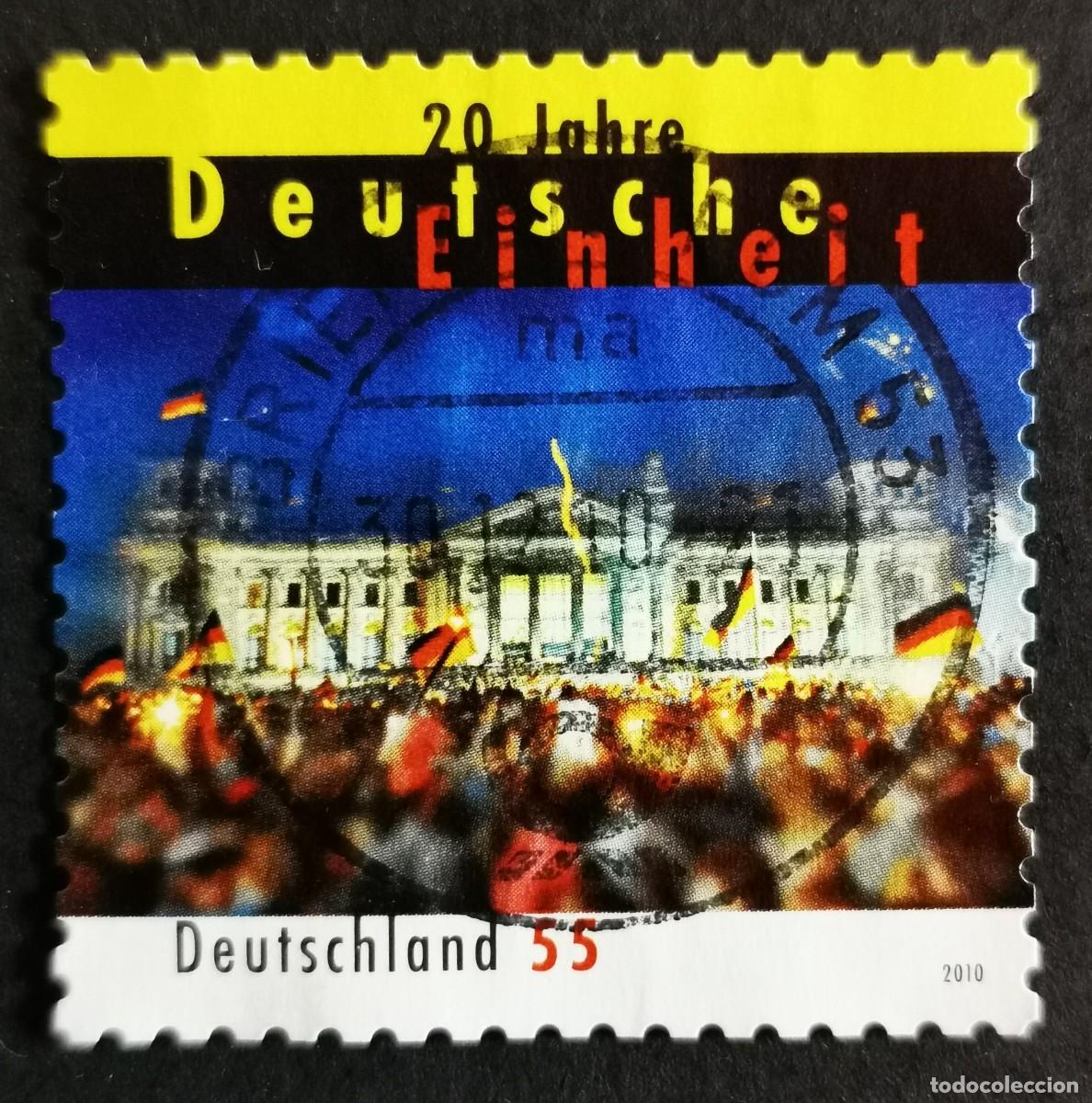 Sellos: Sello Alemania R.Federal 2010, Celebraci&oacute;n de la unidad alemana en Berl&iacute;n, 55 ct Michel: DE 2821