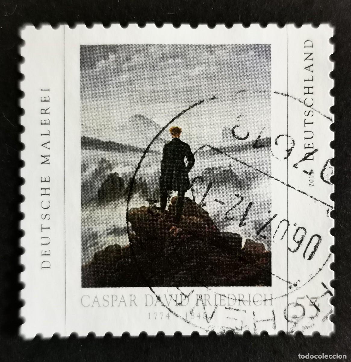 Stamps: Sello Alemania R.Federal 2011,El caminante sobre mar niebla, Caspar David, 55 ct Michel: DE 2840