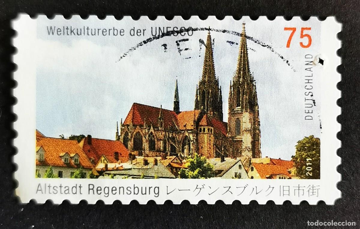 Sellos: Sello Alemania R.Federal 2011, Catedral de San Pedro, Ratisbona , 75 ct Michel: DE 2845