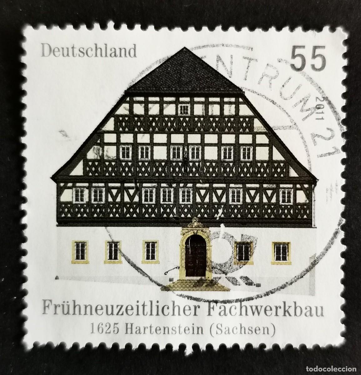 Sellos: Sello Alemania R.Federal 2011, White Horse Inn, Hartenstein (construido 1625), 55 ct Michel: DE 2862