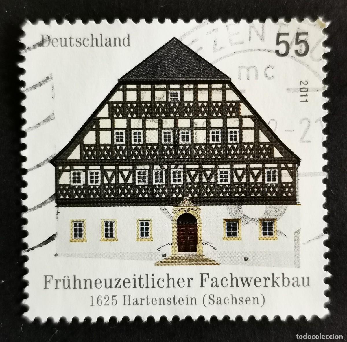 Sellos: Sello Alemania R.Federal 2011, White Horse Inn, Hartenstein (construido 1625), 55 ct Michel: DE 2862