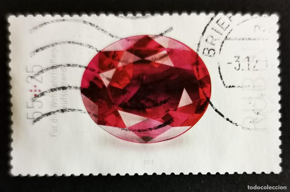 Sellos: Sello Alemania R.Federal 2012, Piedras preciosas: Rub&iacute;, 55+25 ct Michel: DE 2901