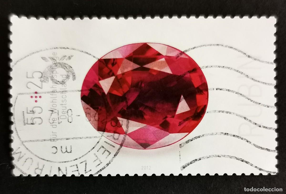 Sellos: Sello Alemania R.Federal 2012, Piedras preciosas: Rub&iacute;, 55+25 ct Michel: DE 2901