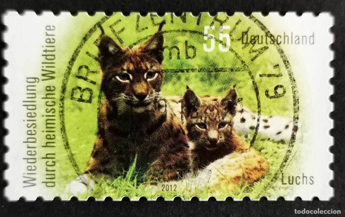 Sellos: Sello Alemania R.Federal 2012, Lince euroasi&aacute;tico (Lynx lynx), 55 ct Michel: DE 2913