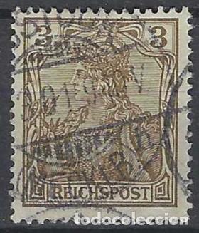 Sellos: ALEMANIA 1900 - GERMAN&Iacute;A, &rdquo;REICHSPOST&rdquo;, 3 MARR&Oacute;N - USADO