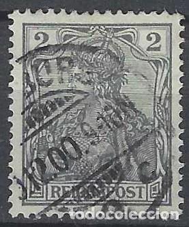 Sellos: ALEMANIA 1900 - GERMAN&Iacute;A, &rdquo;REICHSPOST&rdquo;, 2 GRIS - USADO