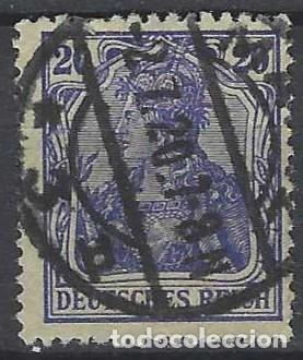 Sellos: ALEMANIA 1905-11 - GERMAN&Iacute;A, &rdquo;DEUTSCHES REICH&rdquo;, 20 AZUL OSCURO - USADO